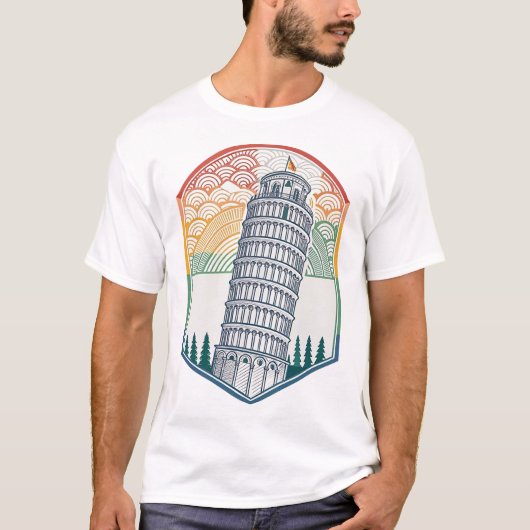 Scheve Toren van Pisa T-shirt (Voorkant)