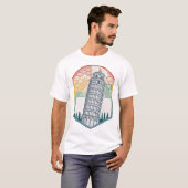 Scheve Toren van Pisa T-shirt (Voorkant volledig)