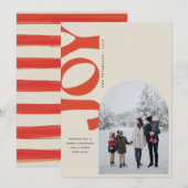 Scheve vreugde feestdagenkaart (Voorkant / Achterkant)