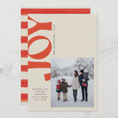 Scheve vreugde feestdagenkaart (Voorkant / Achterkant)