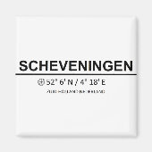 Scheveningen Coordinaten - Scheveningen Coordinate Magneet (Voorkant)