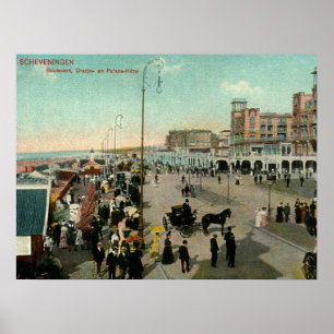 Scheveningen, Den Haag, Nederland, Boulevard Poster