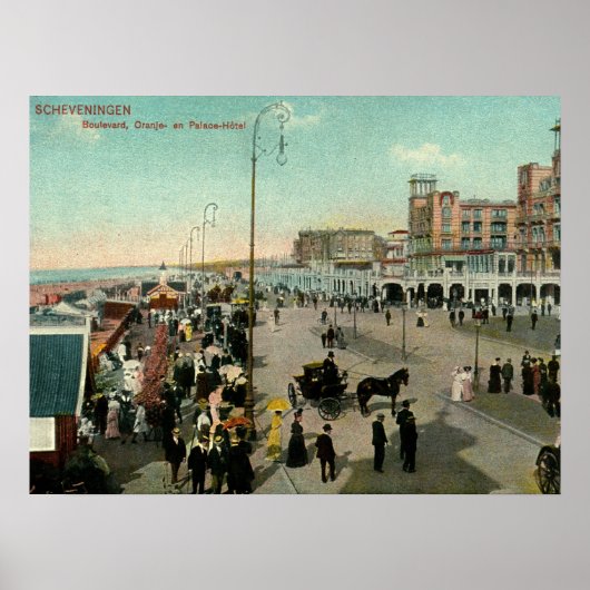 Scheveningen, Den Haag, Nederland, Boulevard Poster (Voorkant)