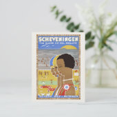 Scheveningen Den Haag over Zee. Holland  Pos Briefkaart (Staand voorkant)