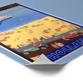 Scheveningen in Holland Vintage Reisposter Rust Poster (Hoek)