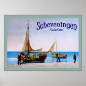 Scheveningen ~ Nederland ~ Vintage Poster (Voorkant)