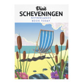 Scheveningen Nederlands strand poster (Voorkant)
