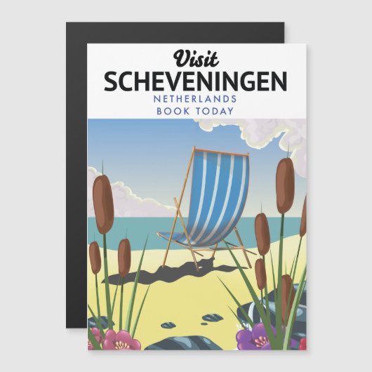 Scheveningen Nederlands strand poster (Voorkant / Achterkant)