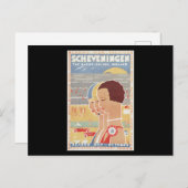 Scheveningen sun see vintage poster briefkaart (Voorkant / Achterkant)