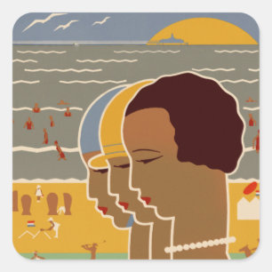 Scheveningen Vierkante Sticker