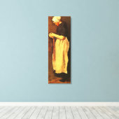 Scheveningen Vrouw Portret door Vincent van Gogh Canvas Afdruk (Insitu (Houten vloer))