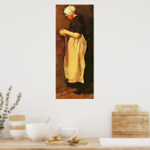 Scheveningen Woman door Vincent van Gogh Poster (Keuken)
