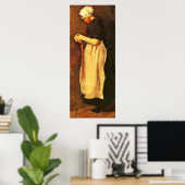 Scheveningen Woman door Vincent van Gogh Poster (Thuiskantoor)