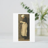Scheveningen Woman, Van Gogh Fine Art Briefkaart (Staand voorkant)