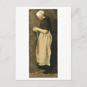 Scheveningen Woman, Van Gogh Fine Art Briefkaart