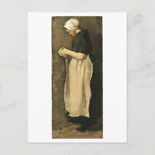 Scheveningen Woman, Van Gogh Fine Art Briefkaart (Voorkant)