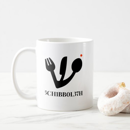 schibboleth koffiemok (Met donut)