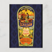 SCHIEDAM Gin Whiskey Label uit Rotterdam Holland Briefkaart (Voorkant)