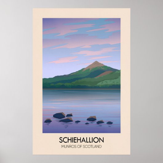 Schiehallion Munros Of Schotland Reisposter Poster (Voorkant)