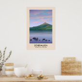 Schiehallion Munros Of Schotland Reisposter Poster (Keuken)