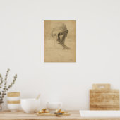 Schiele - Antiek buste 1906 Poster (Keuken)