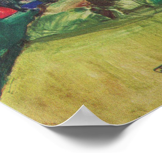 Schiele - Boerderij in een landschap Poster (Hoek)