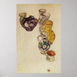 Schiele - Boerenkruiken Poster