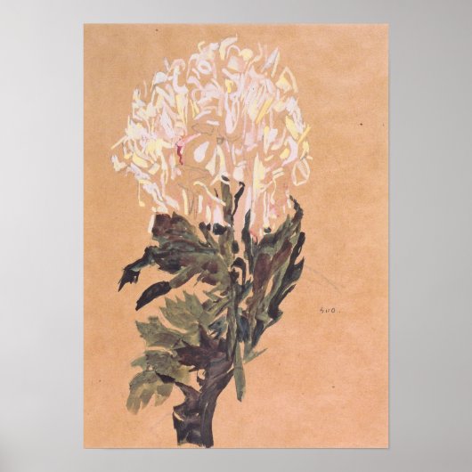 Schiele - Chrysanthemum 1910 Poster (Voorkant)