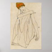 Schiele - Danser 1913 Poster (Voorkant)
