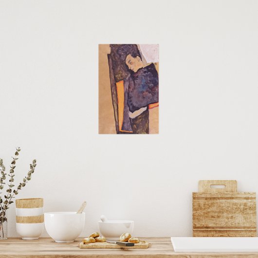 Schiele - De slapende moeder van de kunstenaar 191 Poster (Keuken)