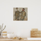 Schiele - Dubbelportret, Heinrich En Otto Bene… Poster (Keuken)