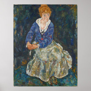 Schiele - Echtgenote Edith Poster