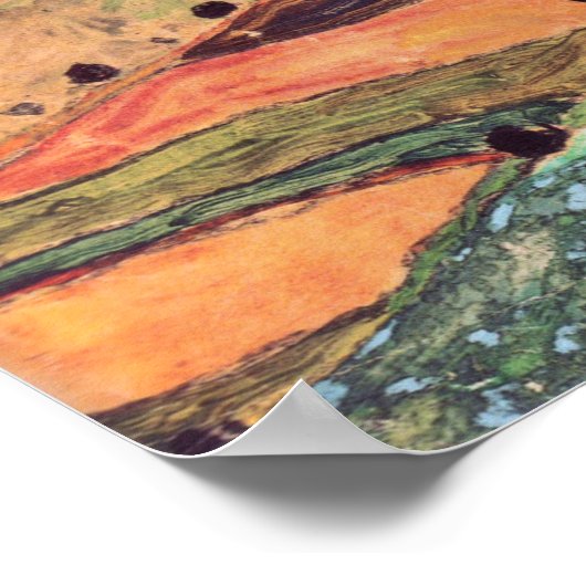 Schiele - Field Landscape 1910 Poster (Hoek)