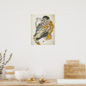 Schiele - Gezeten Koppel 1915 Poster (Keuken)
