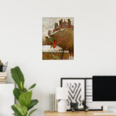 Schiele - Huizen in de Winter (Gezien vanuit het A Poster (Thuiskantoor)