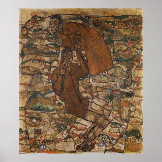 Schiele - Levitaion (De Blinde) Poster (Voorkant)