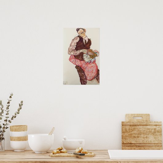 Schiele - Liefhebbers Poster (Keuken)