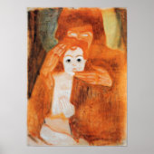 Schiele - Madonna met kind 1908 Poster (Voorkant)