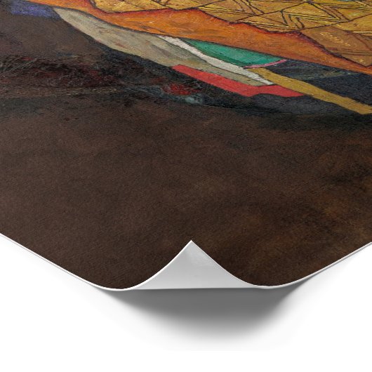 Schiele - moeder met twee kinderen poster (Hoek)