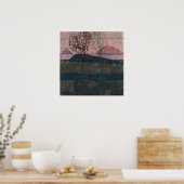 Schiele - Ondergaande Zon Poster (Keuken)