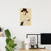 Schiele - Portret van een vrouw Poster (Thuiskantoor)