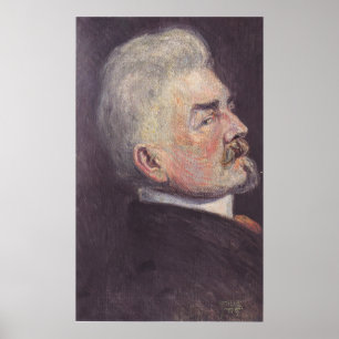 Schiele - Portret van Leopold Czihaczek in profiel Poster