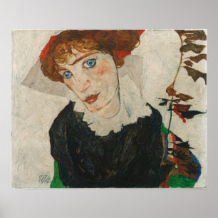 Schiele - Portret van Wally Neuzil Poster