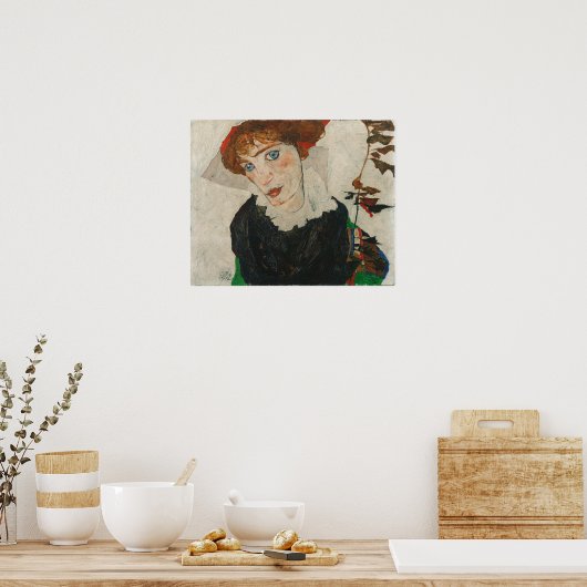 Schiele - Portret van Wally Neuzil Poster (Keuken)