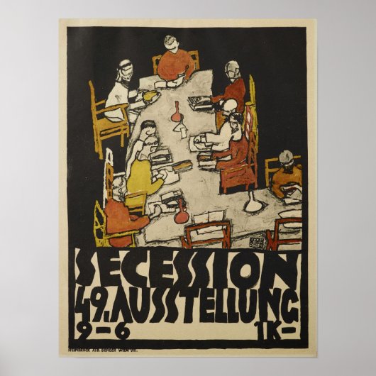 Schiele - Poster Voor Tentoonstelling 1918 (Voorkant)