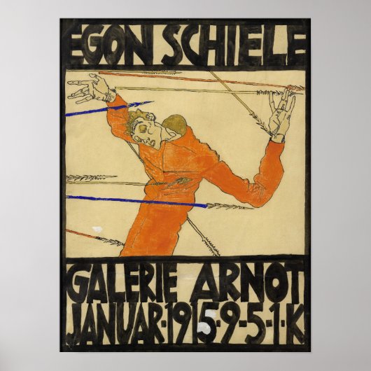 Schiele - Poster Voor Tentoonstelling Bij De Galer (Voorkant)