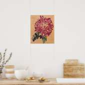 Schiele - Red Chrysanthemum 1910 Poster (Keuken)