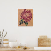 Schiele - Rode Chrysant 1910 Poster (Keuken)