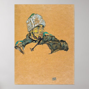 Schiele - Russische krijgsgevangene met vier Pet Poster