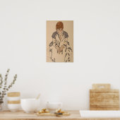 Schiele - Schoonzus van de kunstenaar Adele Harms… Poster (Keuken)